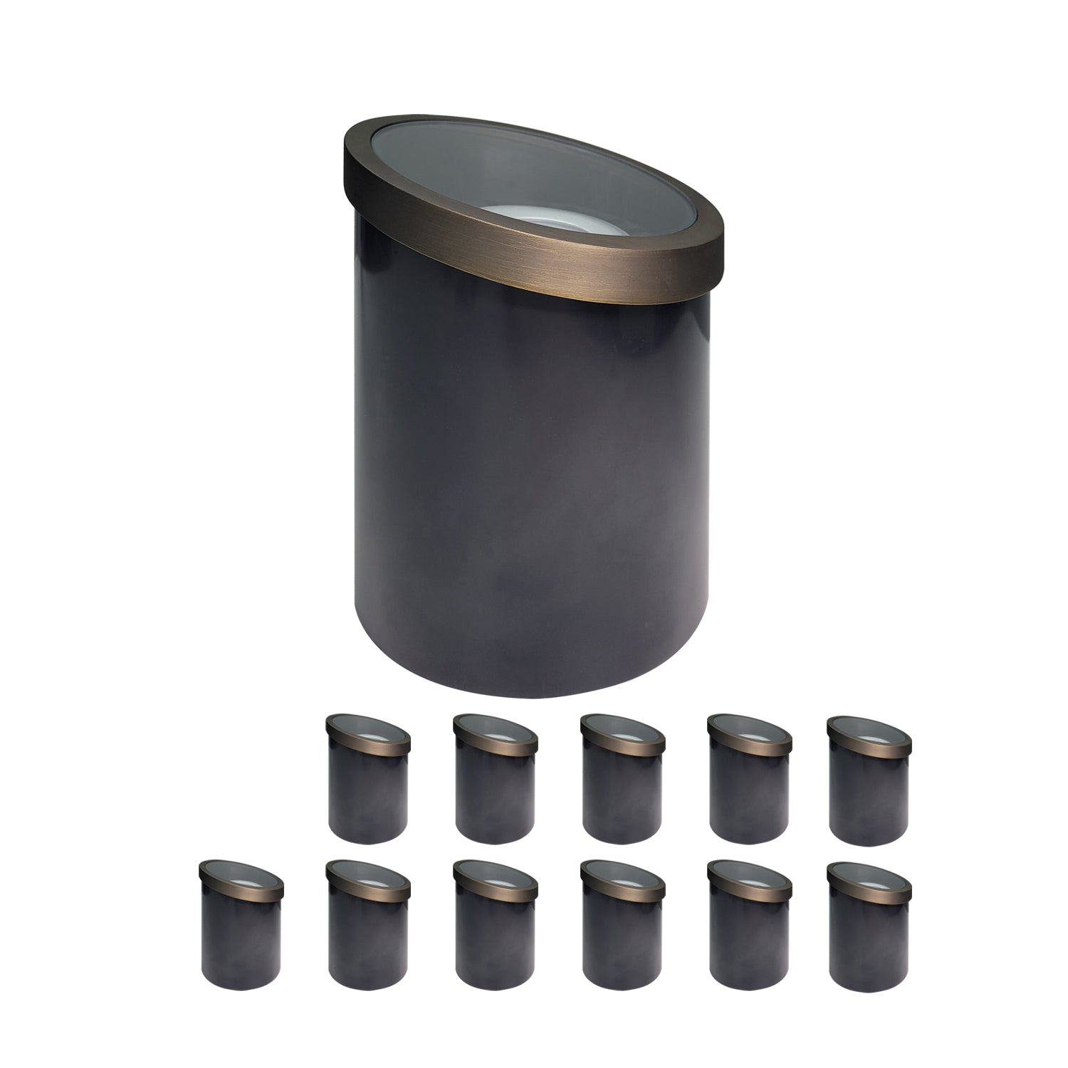 LED outdoor low voltage in-ground well landscape lights COG301B for pathway lighting.
