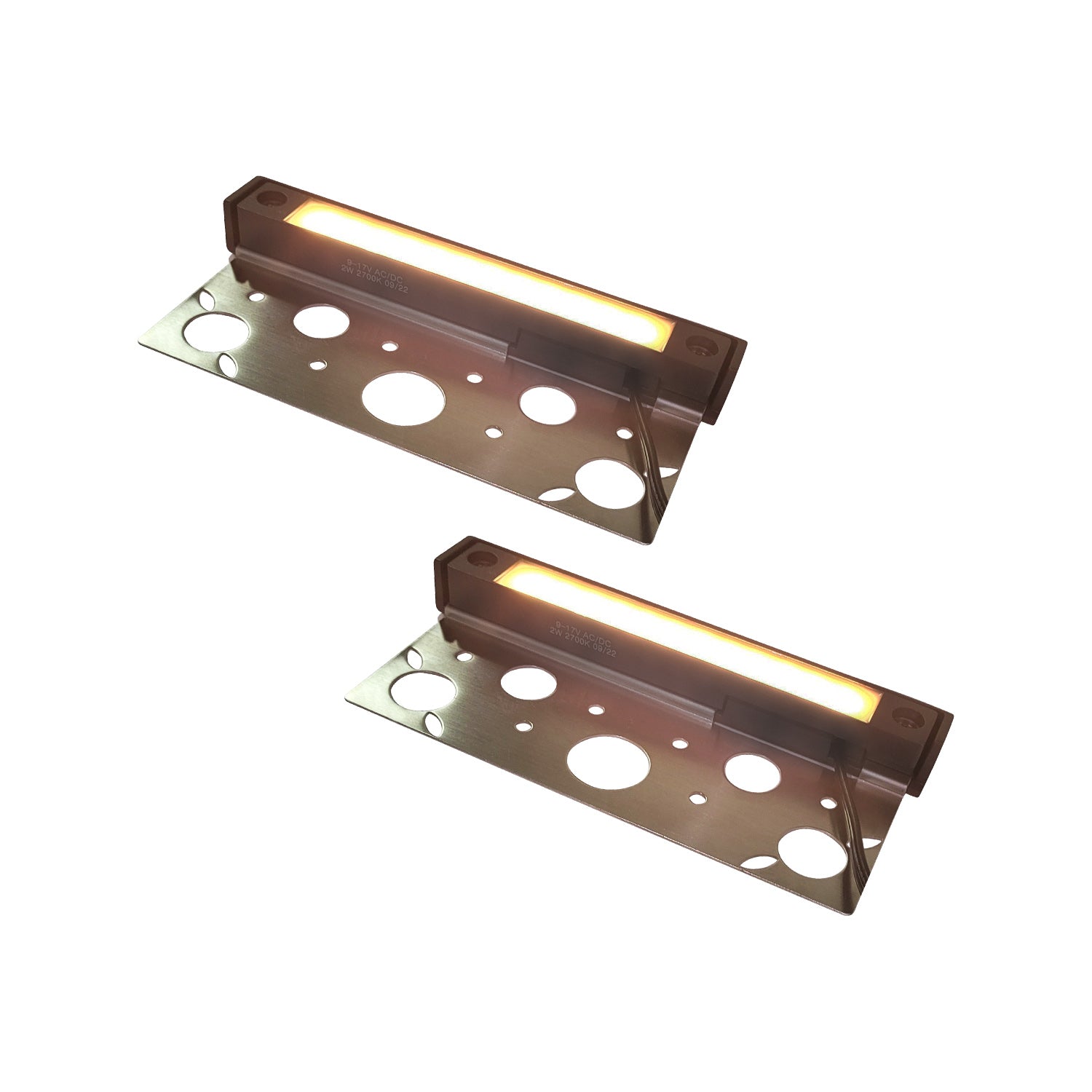 7-inch LED aluminum hardscape lighting with warm white illumination for outdoor steps COH202B