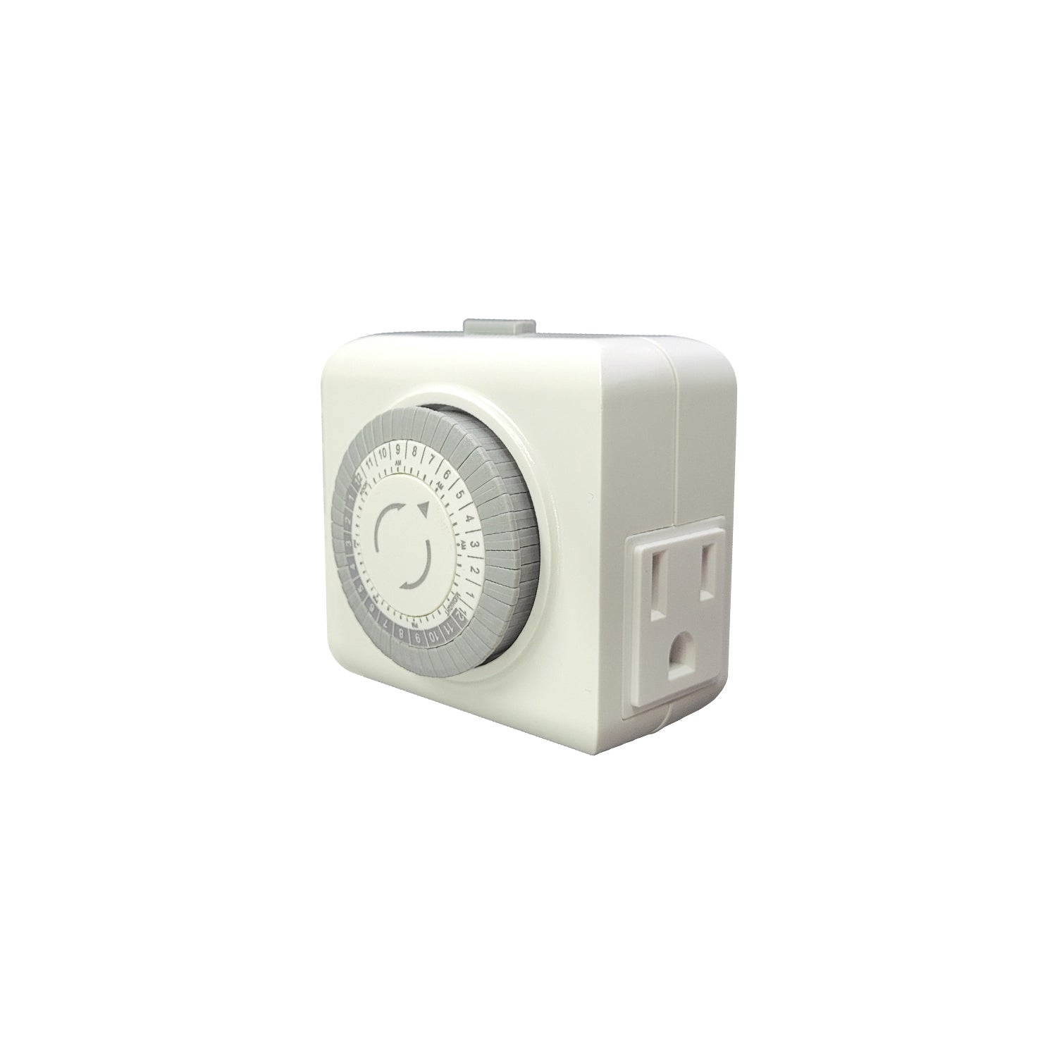 Mechanical timer for landscape lighting with easy setup and 3-pin connector.