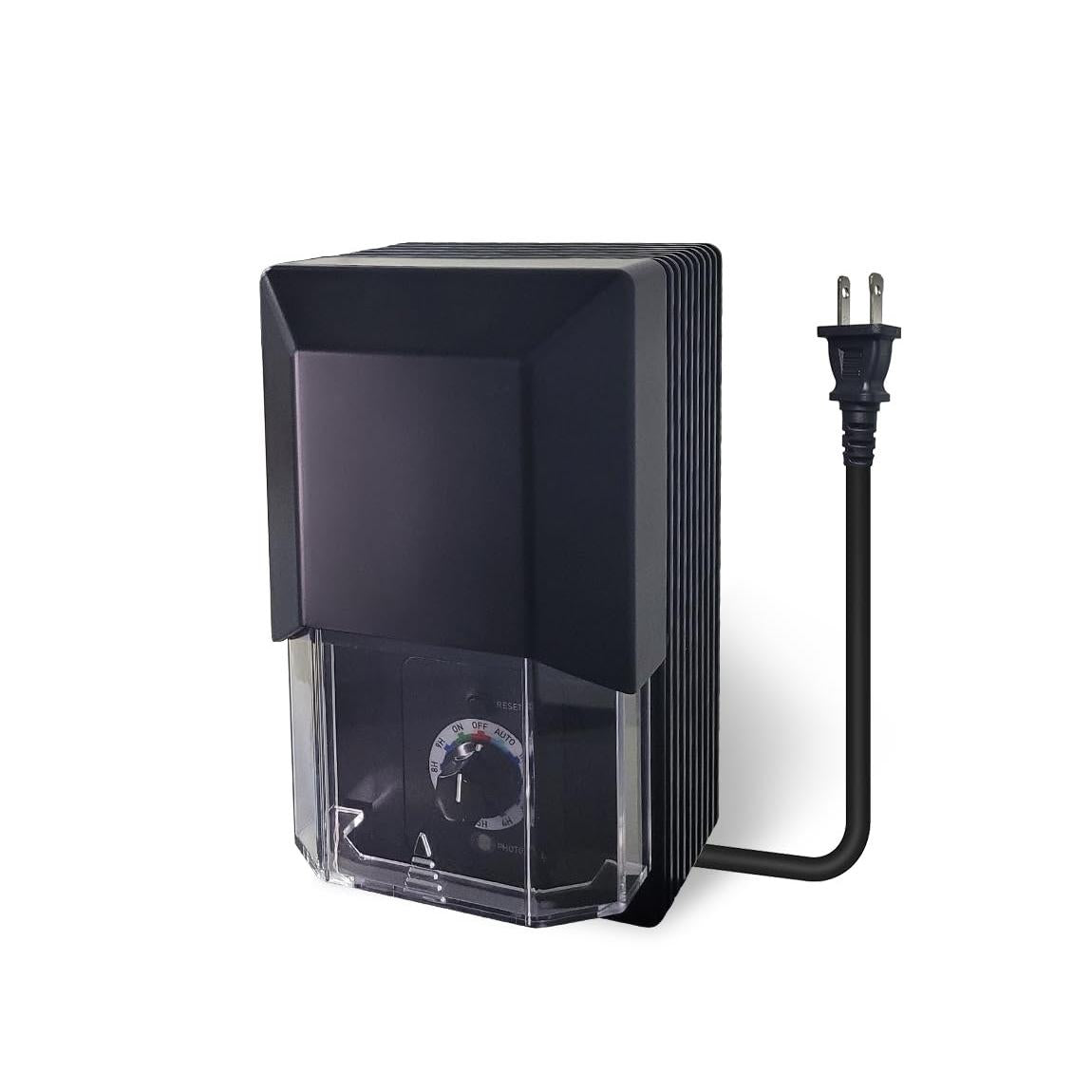 100W 200W low voltage 2COM multi-tap transformer with clear cover and power cord for outdoor landscape lighting