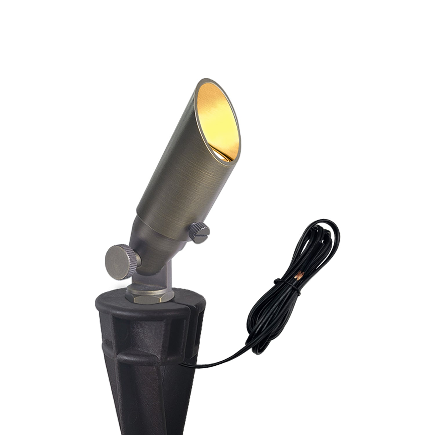 Mini size low voltage brass outdoor spotlight, LED brass landscape garden lighting COA104B, perfect for enhancing garden or walkway illumination